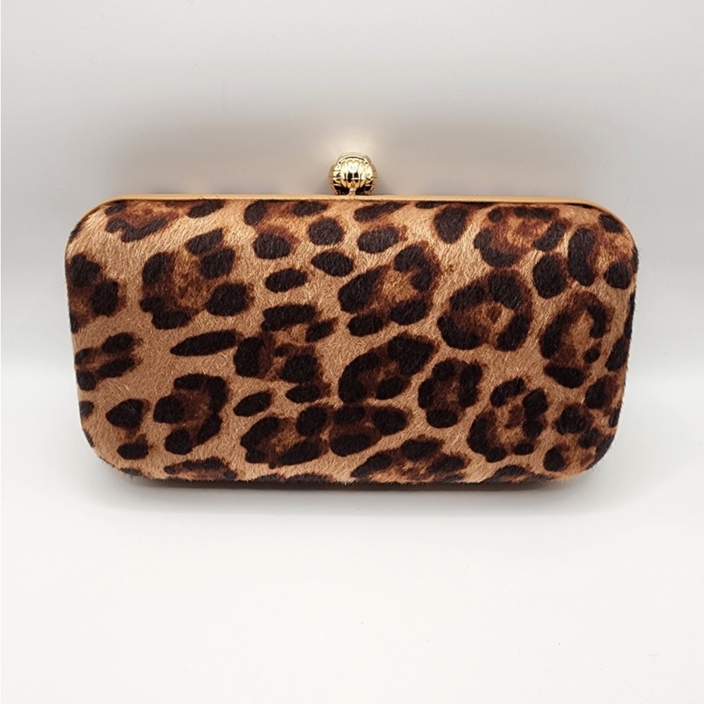 Leopard Print Clutch Bag with Gold Chain A New Day 8”x4” | NWT